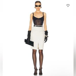 Helsa Sheer Knit Bodysuit Black Sheer Bodysuit